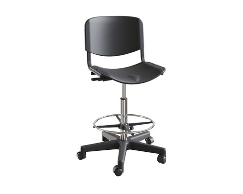 Кресло с сидением и спинкой из пластика Каппа 1 Pl (стандарт) с опорным кольцом для ног