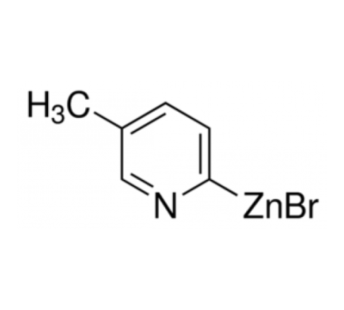 5-Метил-2-пиридилцинк бромид, 0,5 М в ТГФ, в атмосфере аргона упакованы в закрывающемся бутылках ChemSeal ^ т, Alfa Aesar, 50 мл