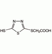 (5-меркапто-1, 3,4-тиадиазол-2-тио) уксусной кислоты, 96%, Alfa Aesar, 5 г