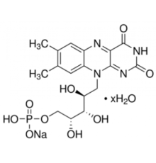 Гидрат натриевой соли рибофлавина 5'-монофосфата для электрофореза, пригодный для фотополимеризации акриламида, 70%, порошок Sigma F1392